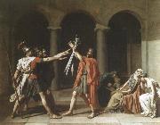 Jacques-Louis  David oath of the horatii Germany oil painting reproduction